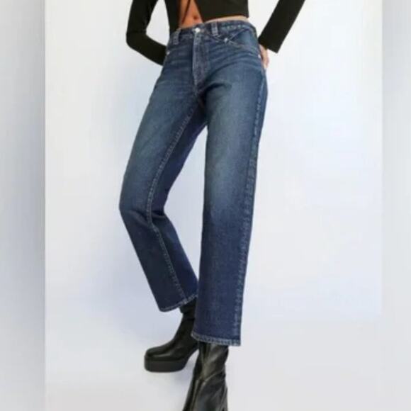 Daily Blue NWT Nidra Slim Barrel Jeans in Legacy (medium blue wash) Size 26 - Picture 1 of 11